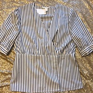 H&M striped dressy shirt